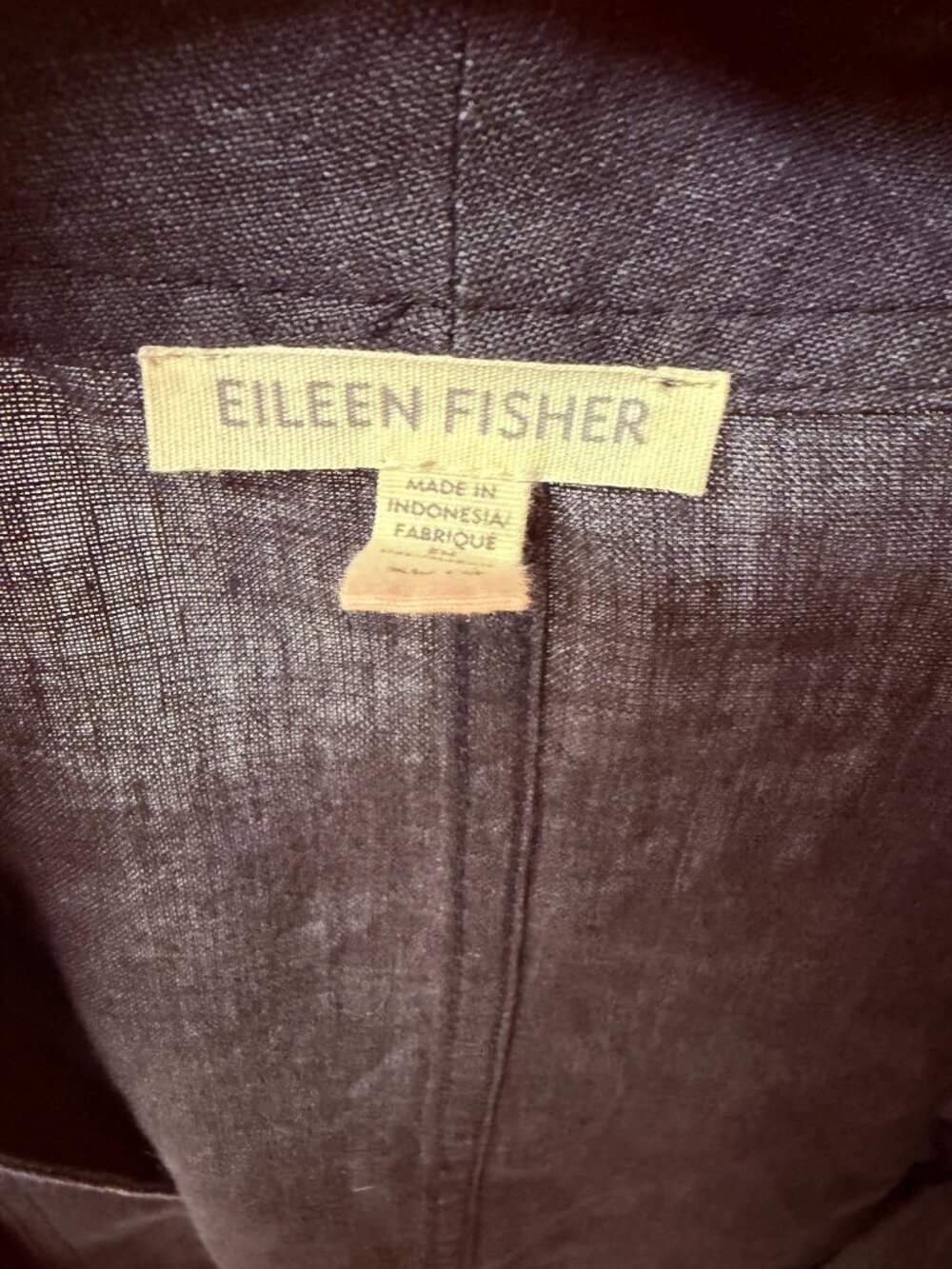 Eileen FisherOrganic Cotton Blazer Kimono Jacket Size XL EUC - Picture 4 of 8